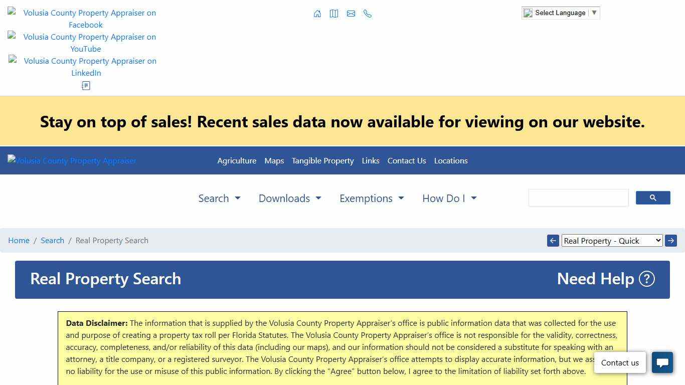 Real Property Search Volusia County Property Appraiser's Office